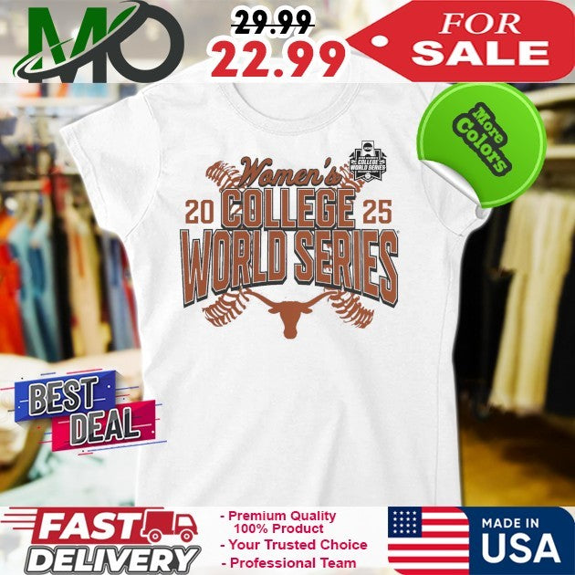 Texas Longhorns Women’s College World Series 2025 Logo Fan Shirt