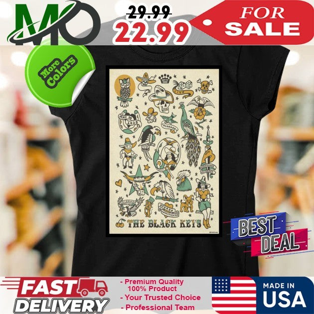 The Black Keys Ford Amphitheater Colorado Springs CO May 25 2025 Tour Poster Fan Shirt