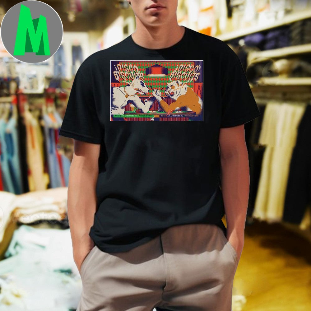 The Music Box at the Borgata in Atlantic City, NJ The Disco Biscuits July 4-5 2025 Tour Poster Shirt