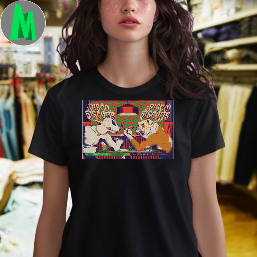 The Music Box at the Borgata in Atlantic City, NJ The Disco Biscuits July 4-5 2025 Tour Poster Shirt