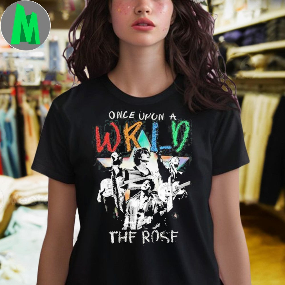 The Rose K-Pop Band Once Upon A World Retro Shirt