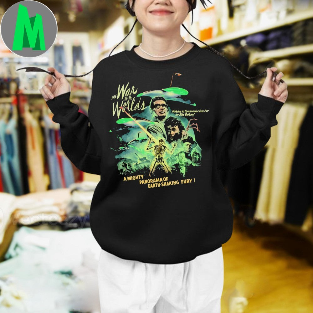 The War of the Worlds Classic Sci-Fi Movie Poster Fan T-Shirt