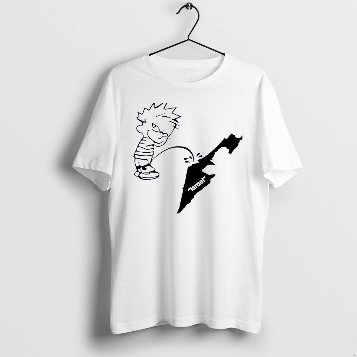 Official The Kid Pee On Israel White T Shirts Jpg