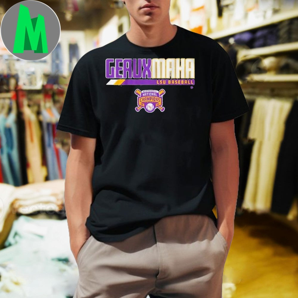 Tigers Baseball Geauxmaha 2025 National Champions T-shirt