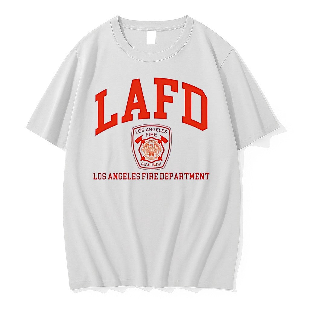 Official Tom Brady Lafd Los Angeles Fire Department White T Shirts Jpg