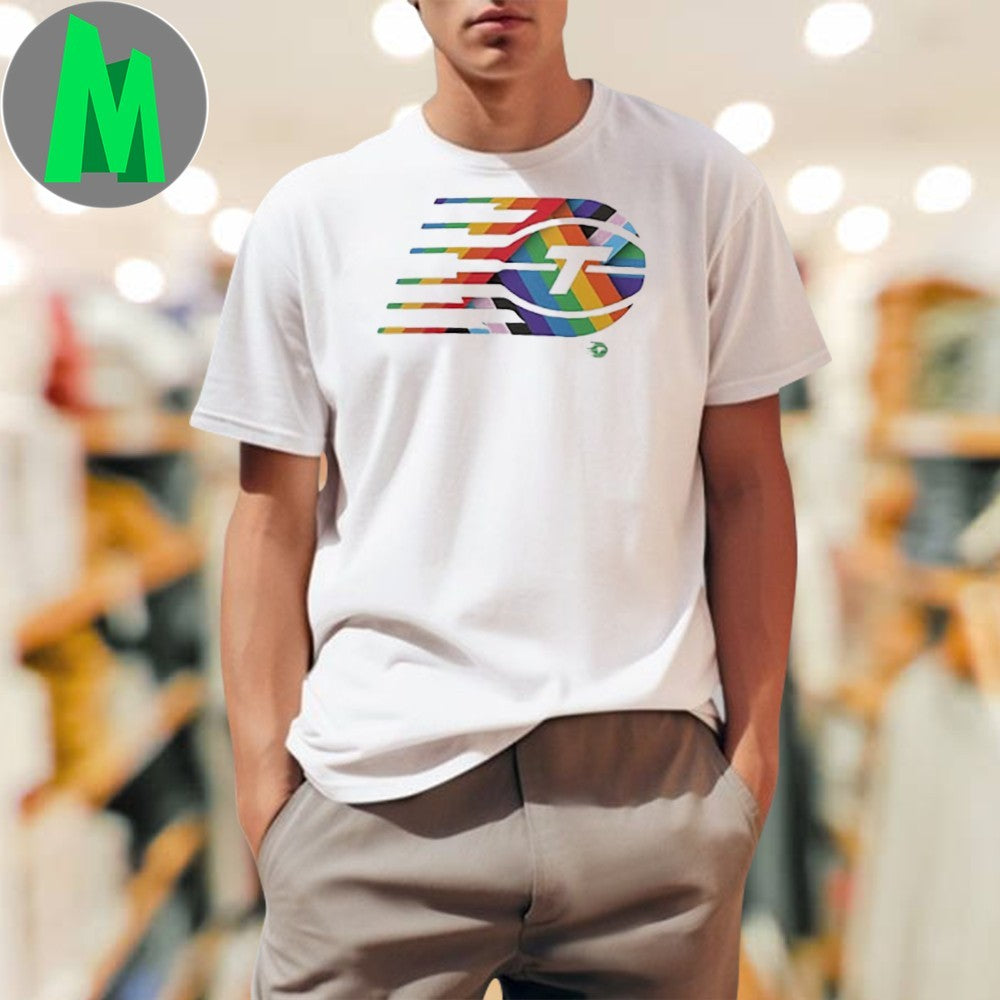 Toronto Tempo Team Pride Rainbow Logo Graphic T-Shirt