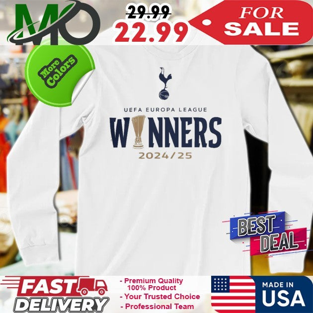 Tottenham Hotspur Europa League 2025 Winners Shirt