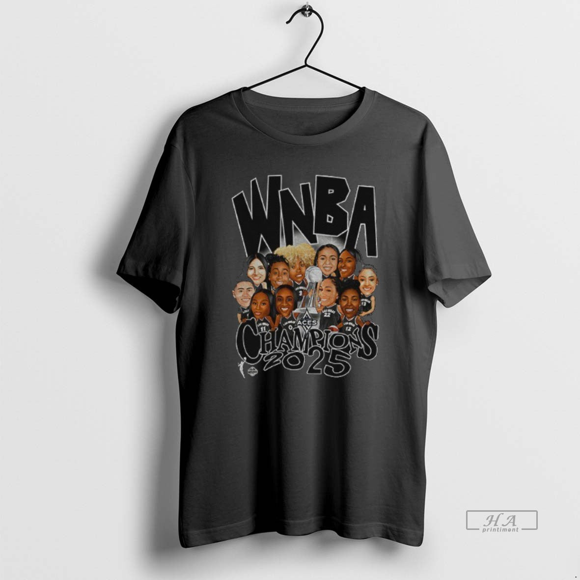 Official Trendy Las Vegas Aces Caricature Wnba Basketball 2025 Champions