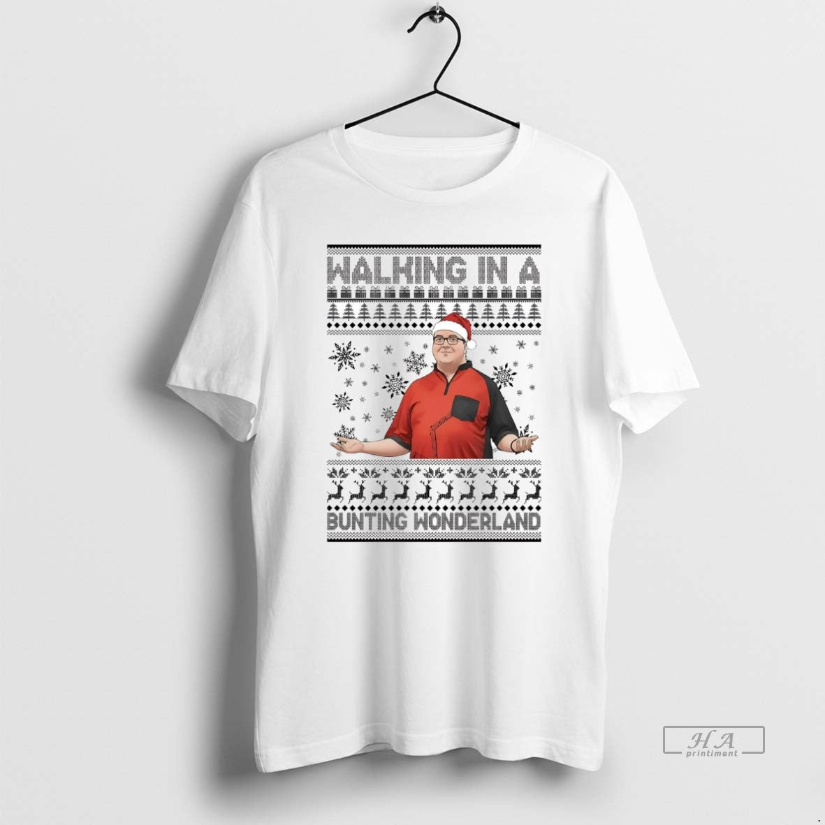 Official Trendy Stephen Bunting Walking In A Bunting Wonderland Christmas