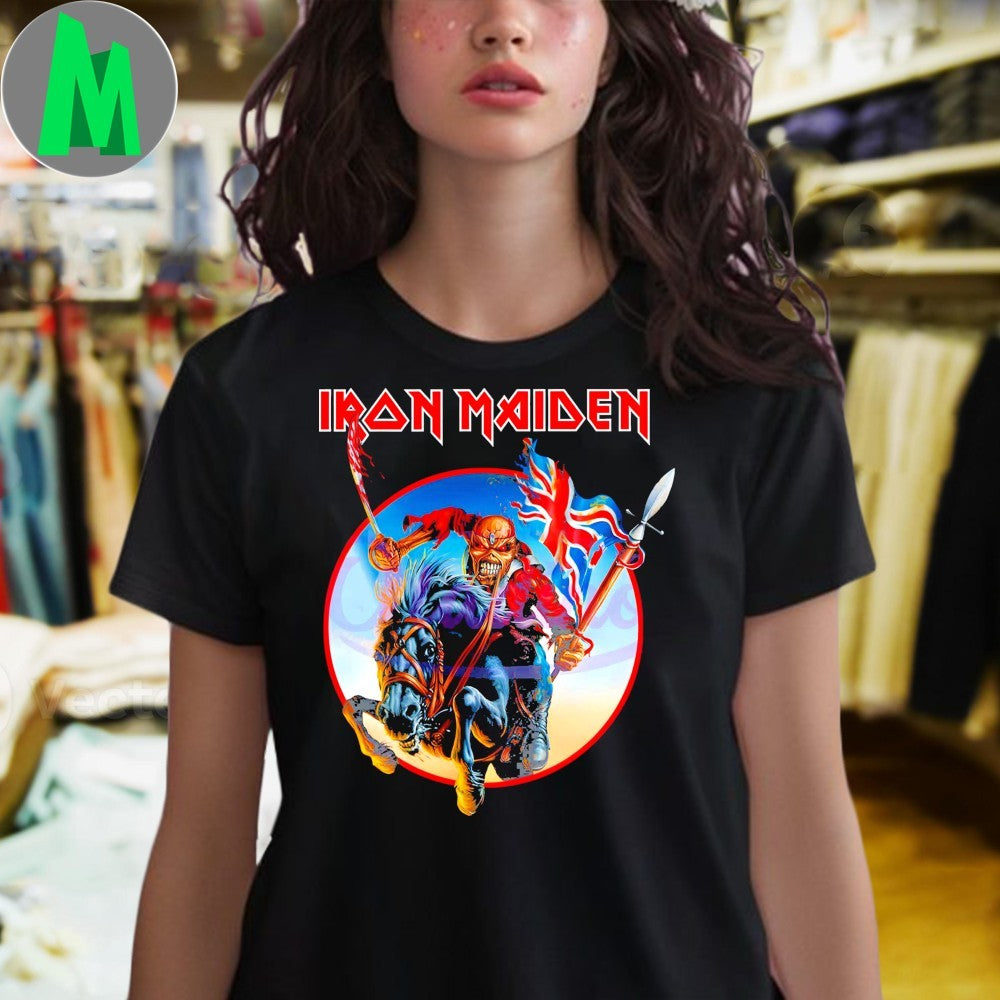 Trooper Warrior On Horse Iron Maiden Vintage Heavy Metal Shirt