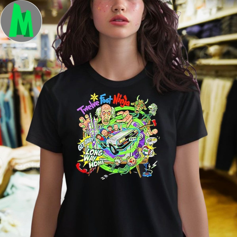 Twelve Foot Ninja Getaway Long Way Home Band Art T-Shirt