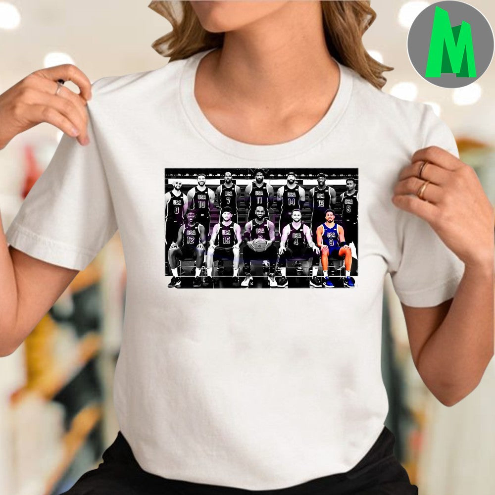 Tyrese Haliburton Team USA Olympic Basketball Meme Fan T-Shirt