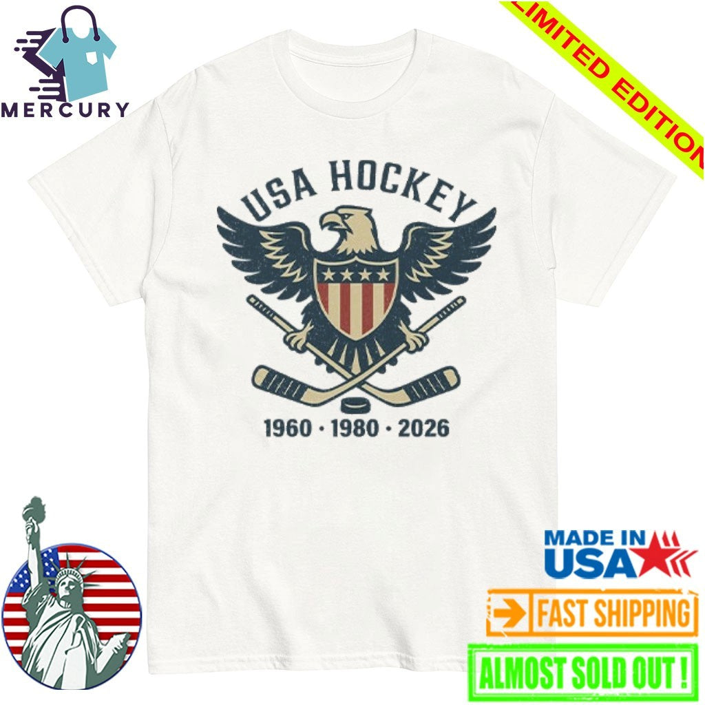 USA Hockey Eagle 1960 1980 2026 Shirt