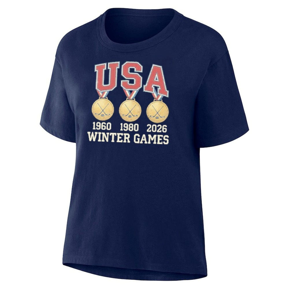 USA Hockey Miracle On Ice 1980 1960 2026 Gold Medals Shirt