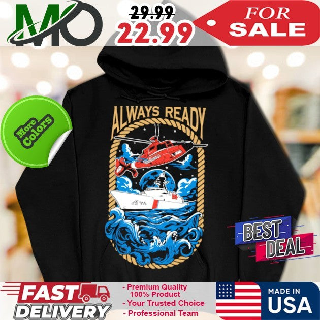 USCG Always Ready Plane and Boat 915 Shirt