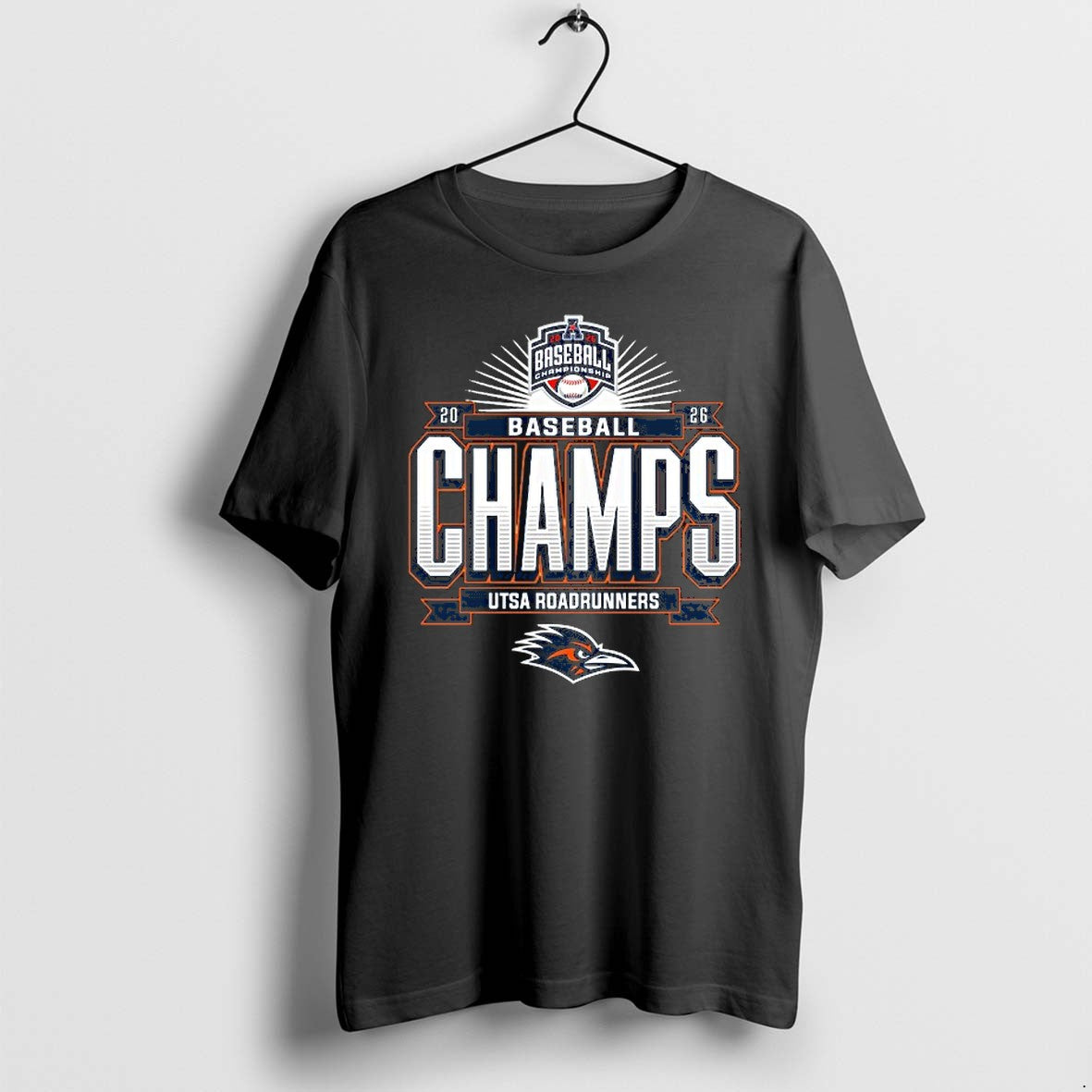 Official Utsa Roadrunners 2026 American Baseball Conference Tournament Champions T Shirts