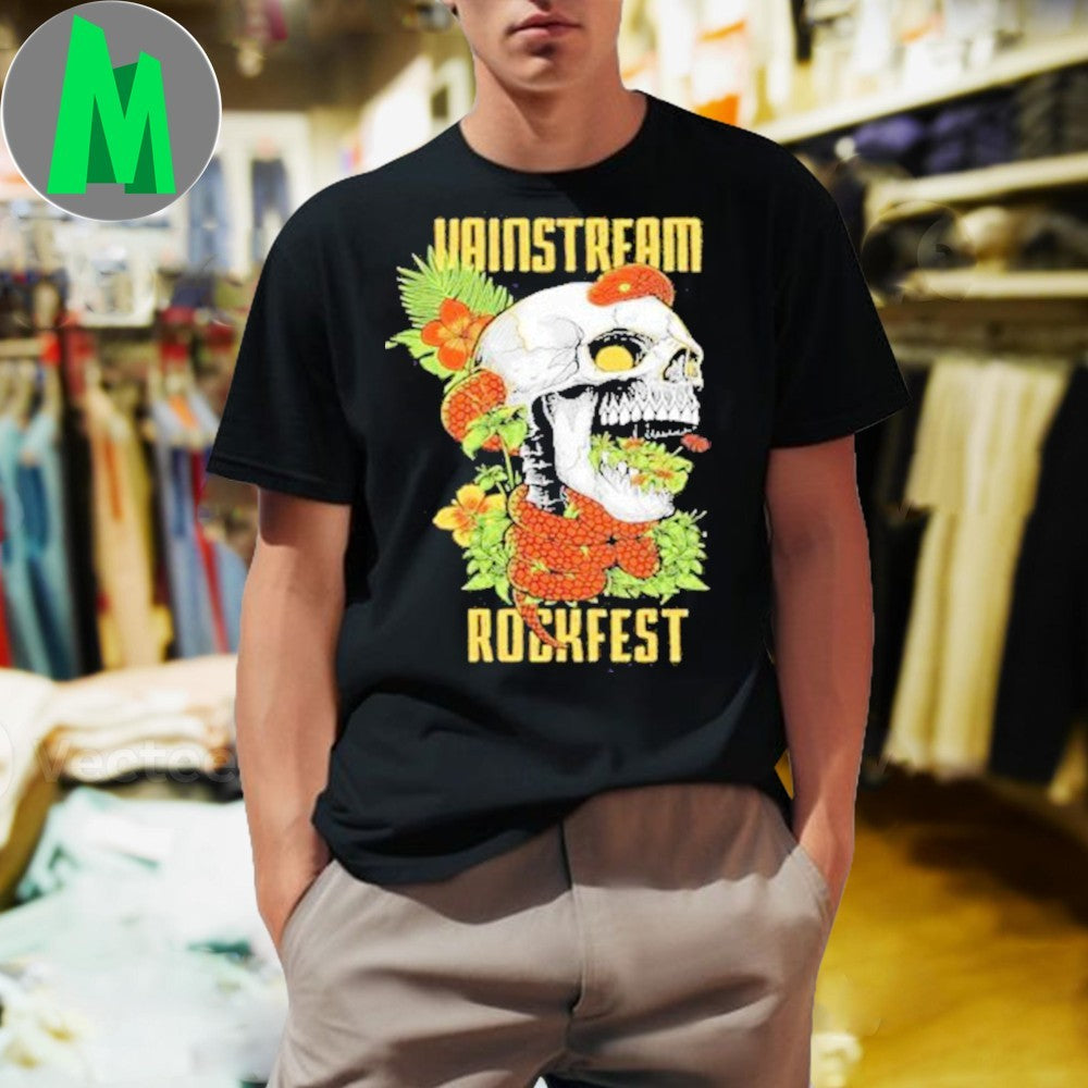 Vainstream Rockfest Tropical Skull Graphic T-Shirt