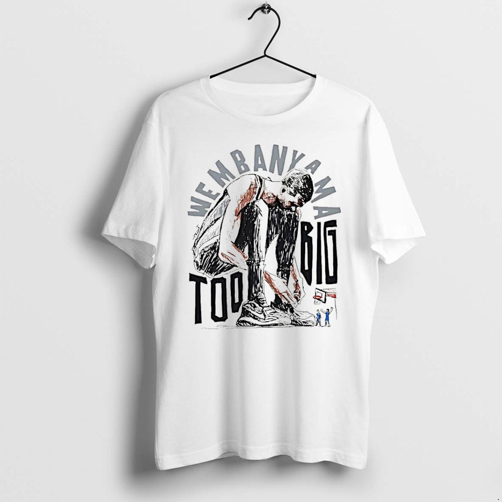 Official Victor Wembanyama San Antonio Spurs Basketball Too Big Art Cartoon 1 T Shirts