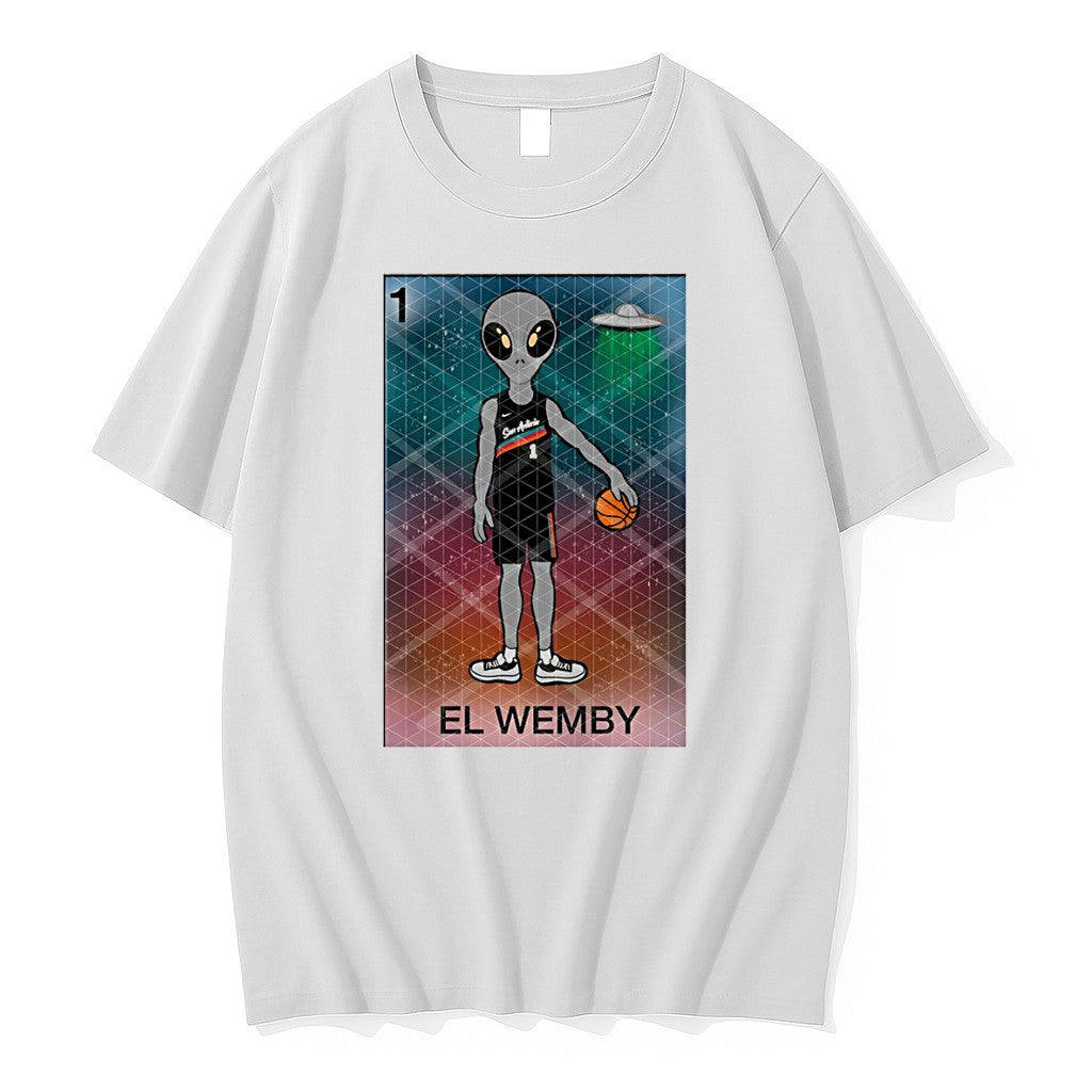 Official Victor Wembanyama X Alien Ufo El Wemby San Antonio Spurs Basketball 2026 T Shirts