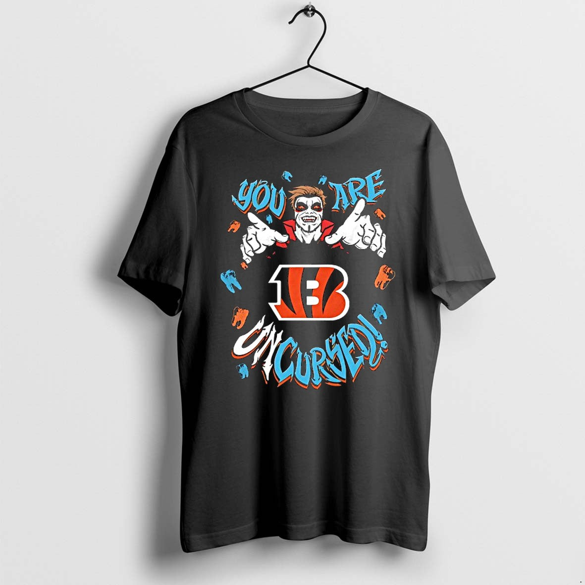 Official Wwe Drops Danhausen X Cincinnati Bengals You Are Uncursed T Shirts Jpg