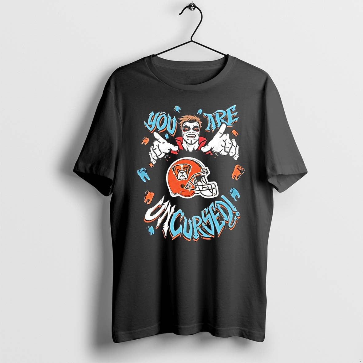 Official Wwe Drops Danhausen X Cleveland Browns You Are Uncursed T Shirts Jpg