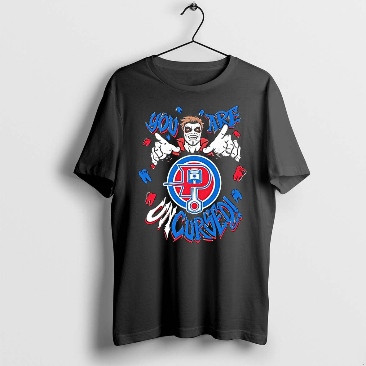 Official Wwe Drops Danhausen X Detroit Pistons You Are Uncursed T Shirts Jpg