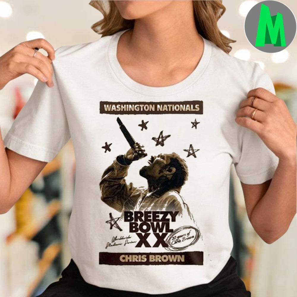 Washington Nationals Chris Brown Breezy Bowl XX Graphic T-Shirt