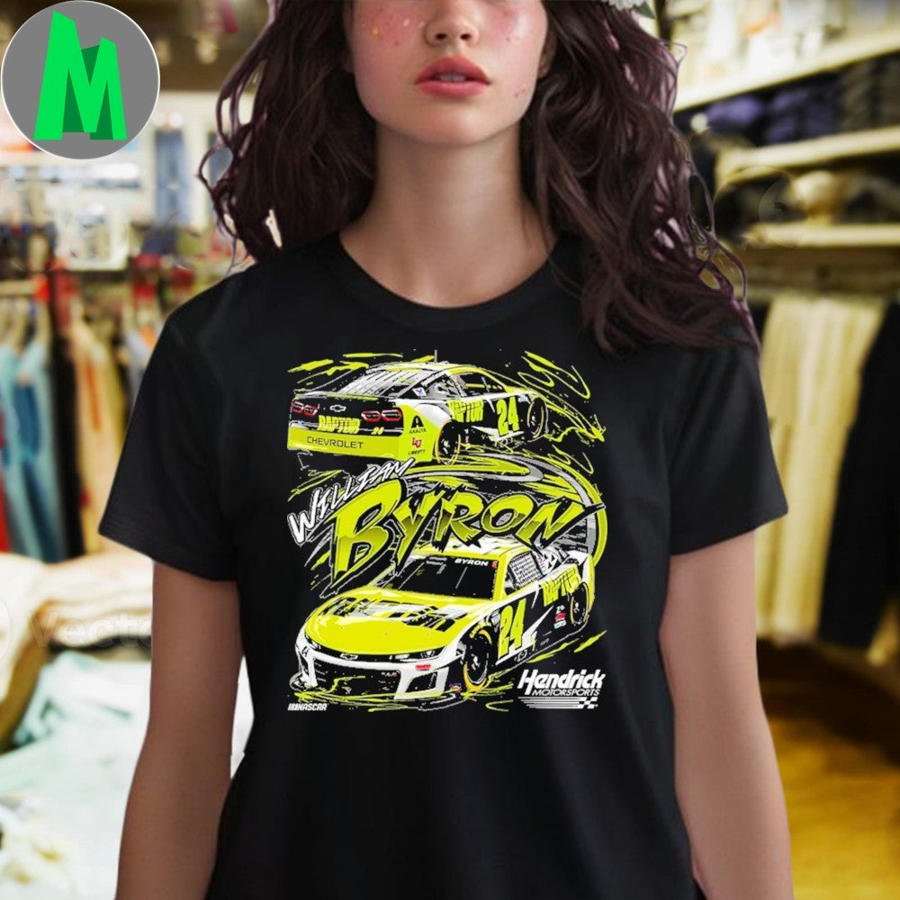 William Byron #24 2025 Hendrick Motorsports NASCAR Racing T-Shirt
