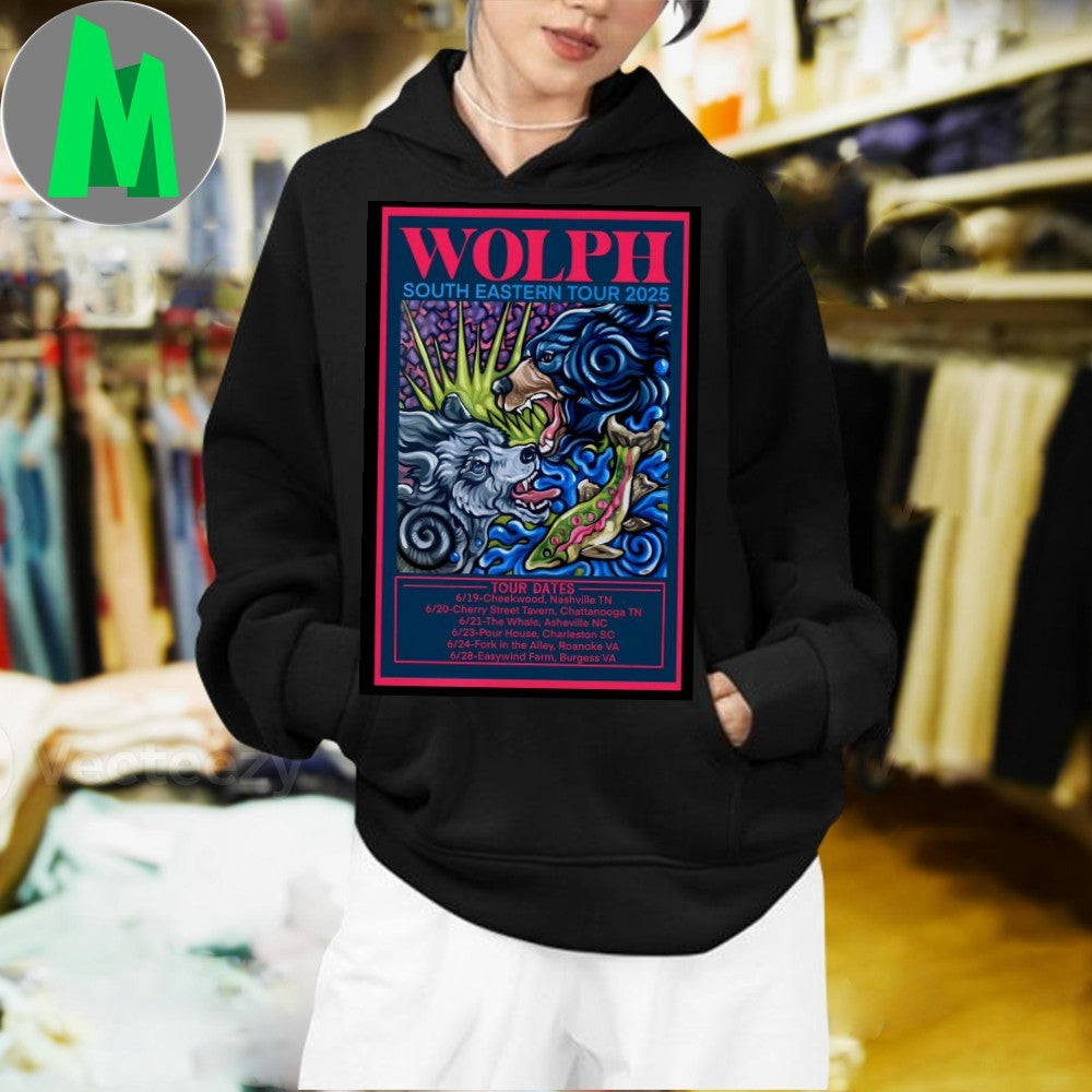 Wolph Band Southeastern Tour 2025 Nashville Cheekwood Concert Poster T-Shirt
