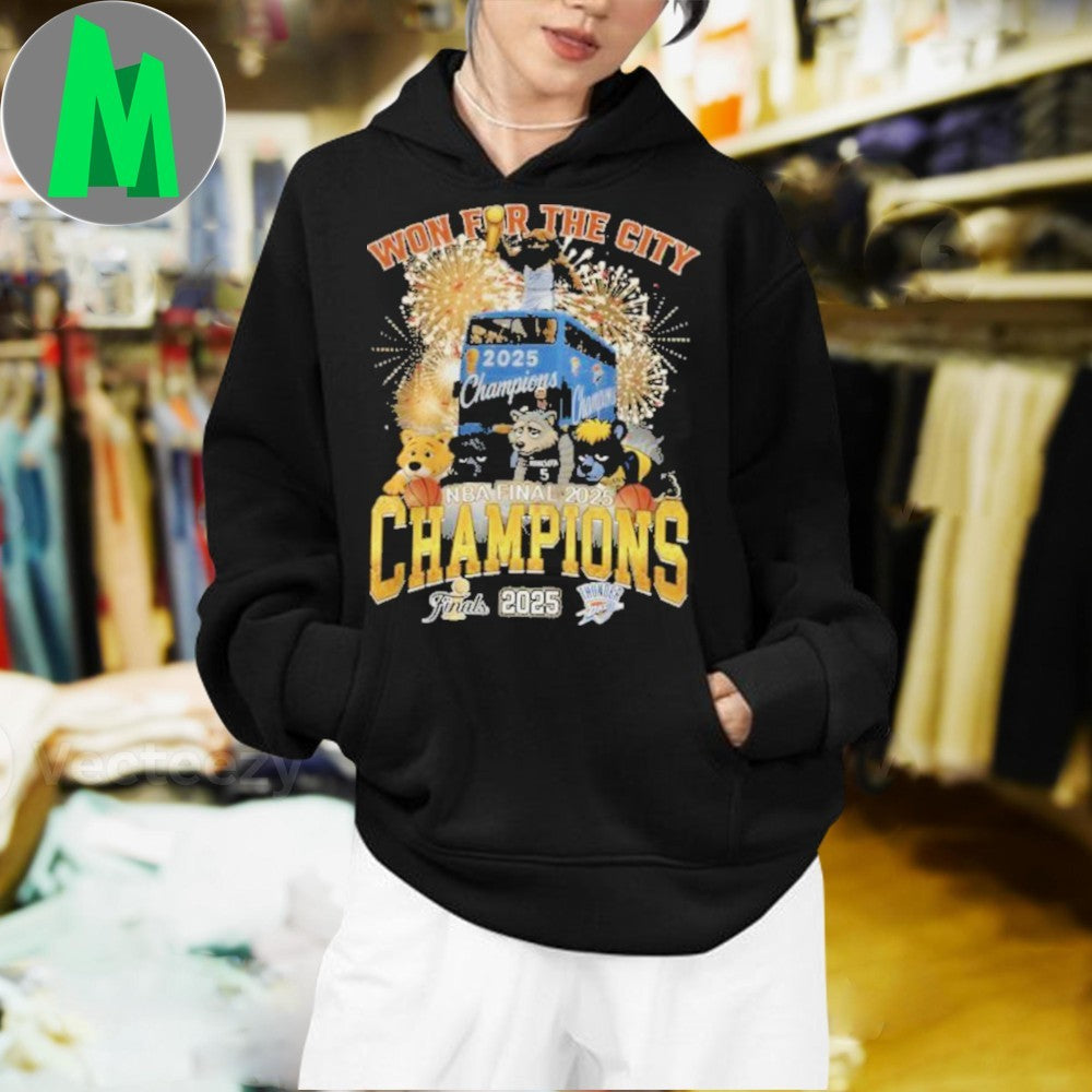 Won For The City Thunder Finals NBA 2025 Champions T-Shirt