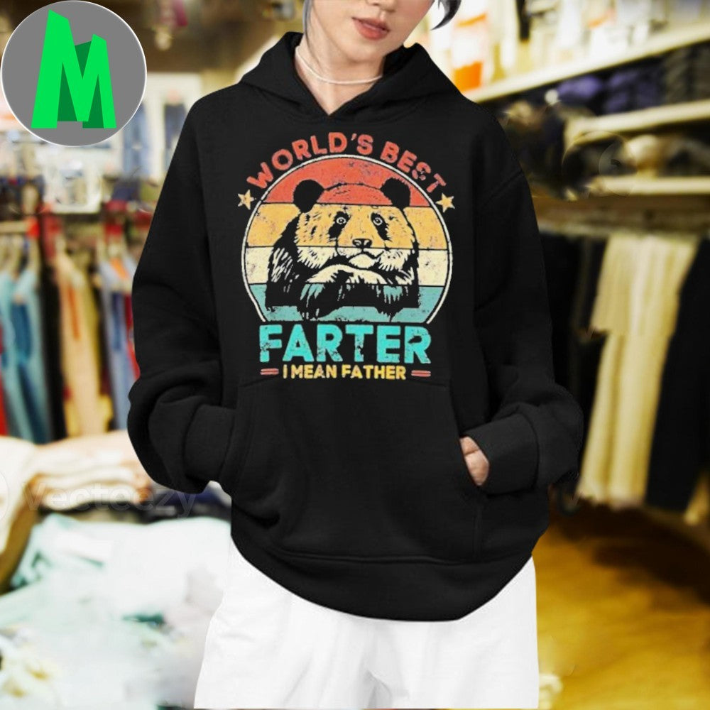 Worlds Best Farter I Mean Father Panda Bear Father’s Day Shirt