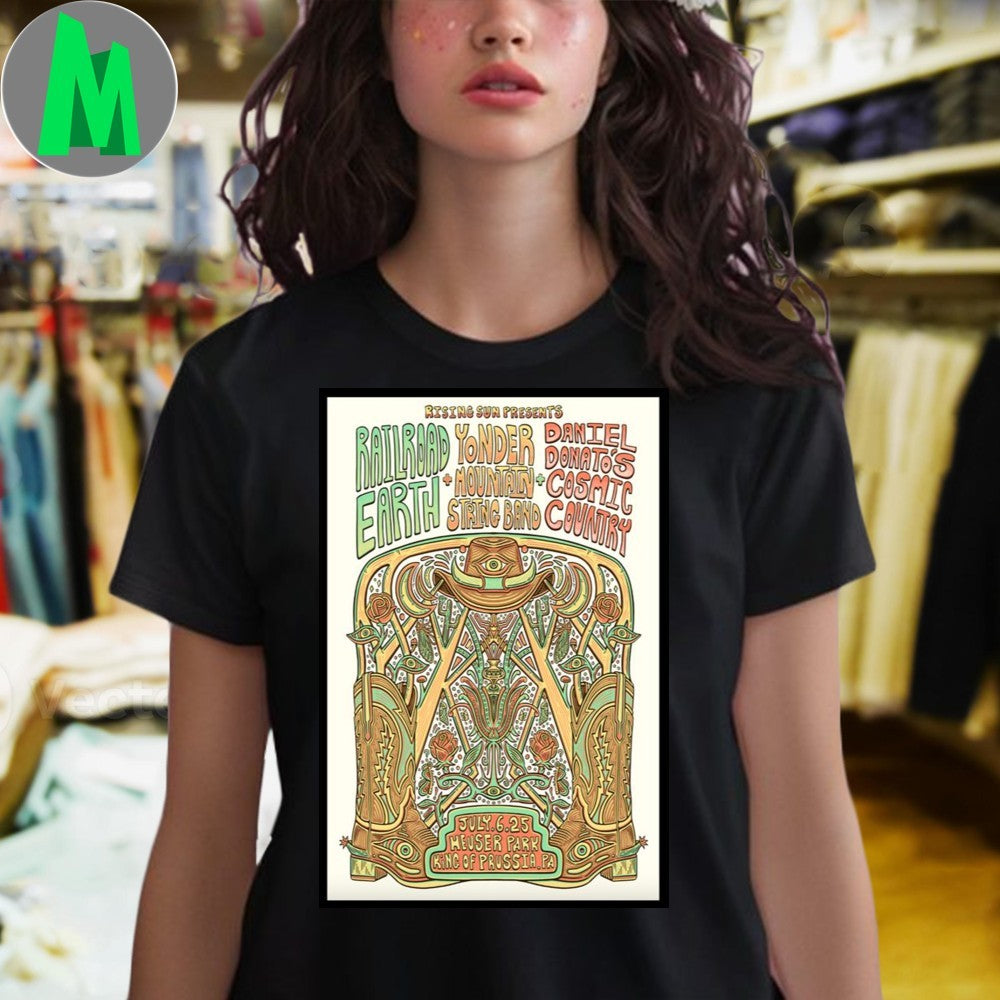 Yonder Mountain String Band July 6 2025 Poster Shirt