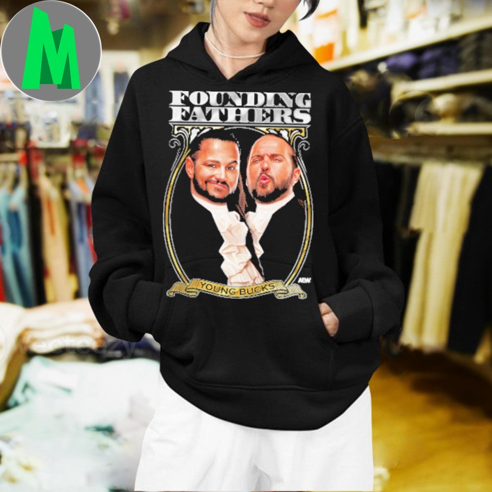 Young Bucks Founding Fathers Pro Wrestling Fan T-Shirt – AEW Comfort Colors Soft Heavyweight Apparel