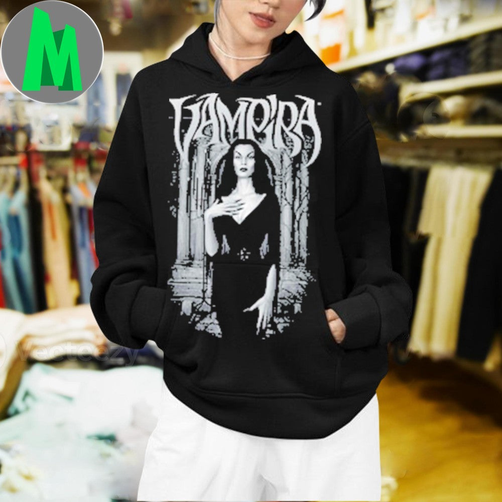 ampira Classic Horror Graphic T-Shirt Gothic Vampire Crypt Fan Apparel