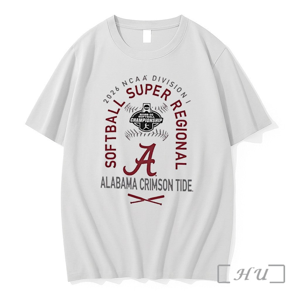 Officials Alabama Crimson Tide 2026 Ncaa Division I Super Regional Softball Championship Premium T Shirts