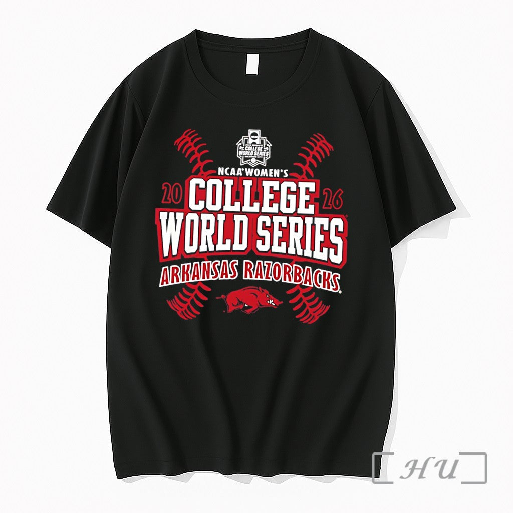 Officials Arkansas Razorbacks 2026 Womens College World Series Bound Tee