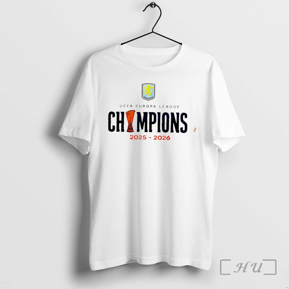 Officials Aston Villa Uefa Europa League Champions 2025 2026 Tee
