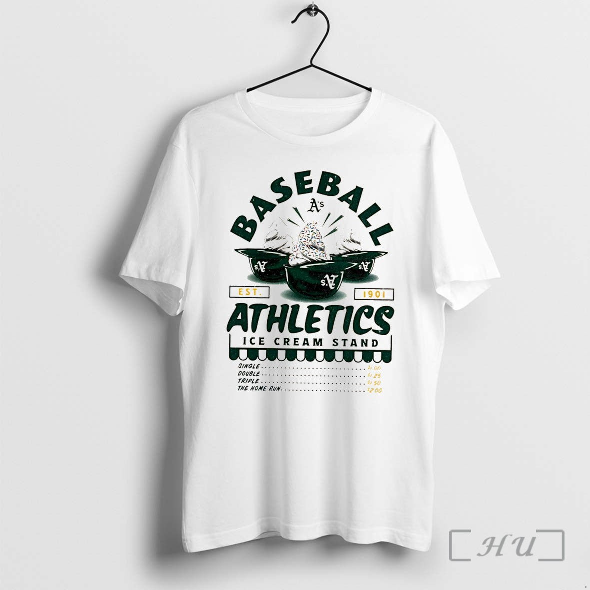 Officials Athletics Baseball Ice Cream Stand Tee