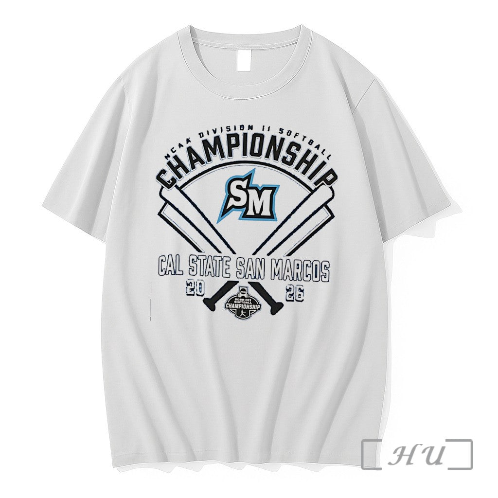 Officials Cal State San Marcos Ncaa Division Ii Softball Championship 2026 Tee Premium T Shirts