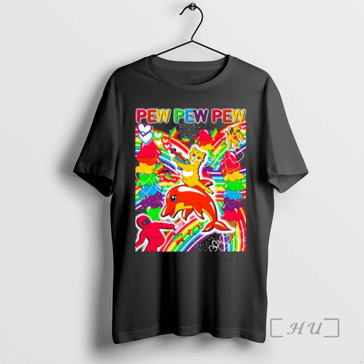 Officials Cat Dolphin Pew Pew Pew Lisa Frank