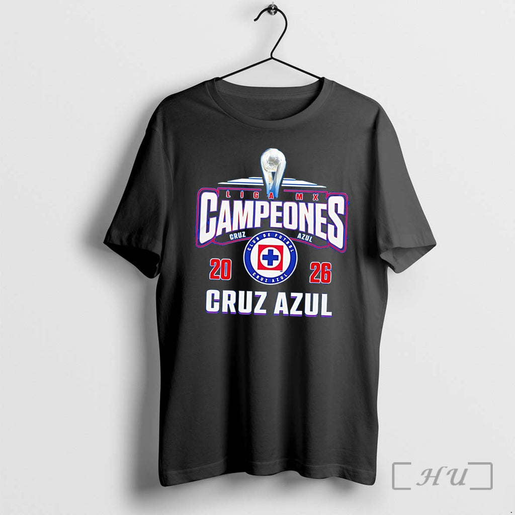 Officials Cruz Azul Liga Mx Campeones Champions 2026 Trophy Tee