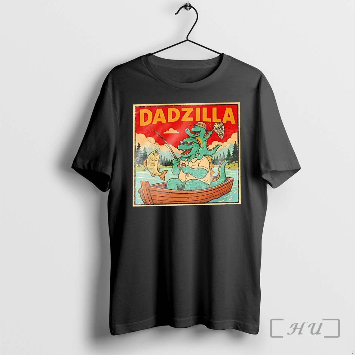 Officials Dadzilla Fishing Fathers Day Graphic