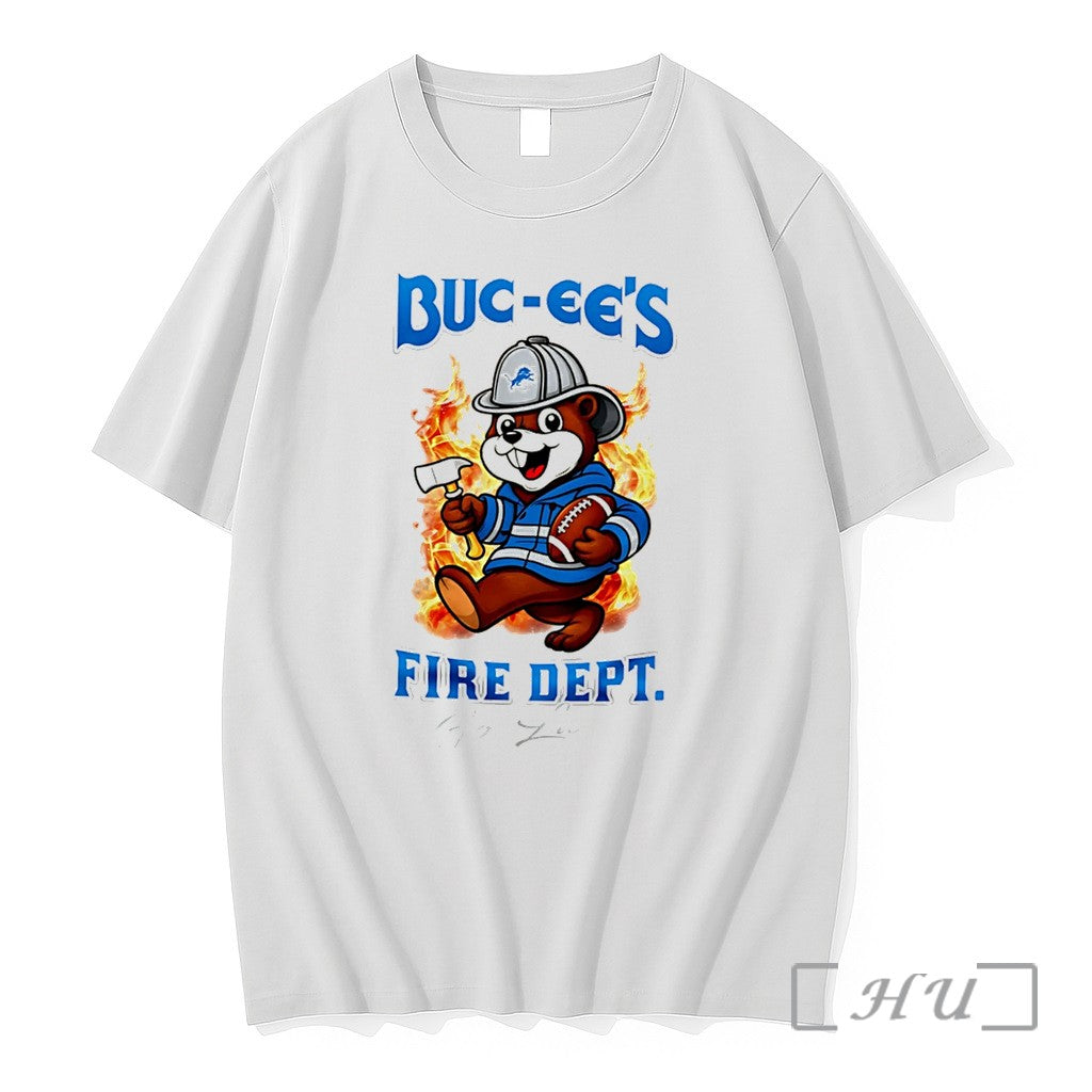 Officials Detroit Lions Buc Ees Fire Dept Go Bears Firefighter Strong Tee Premium T Shirts