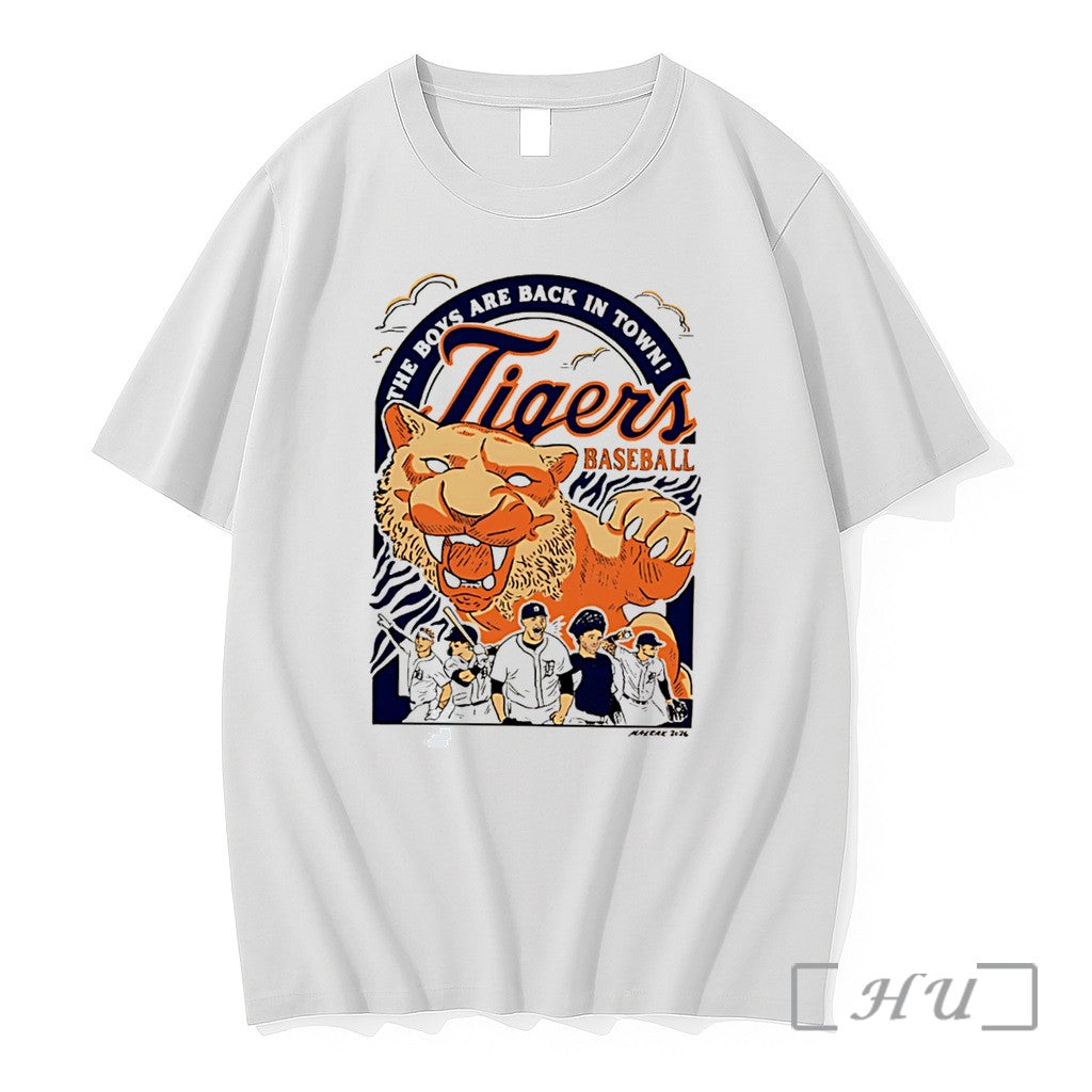 Officials Detroit Tigers Baseball They Boys Are Back In Town Tee Premium T Shirts Sweater