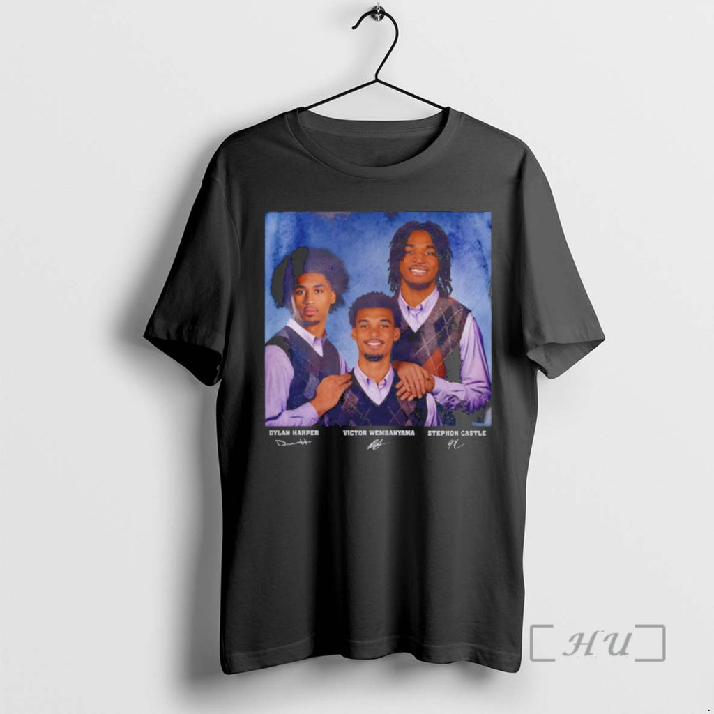 Officials Dylan Harper Stephon Castle Victor Wembanyama Basketball Step Brothers 2026 Premium T Shirts Sweater