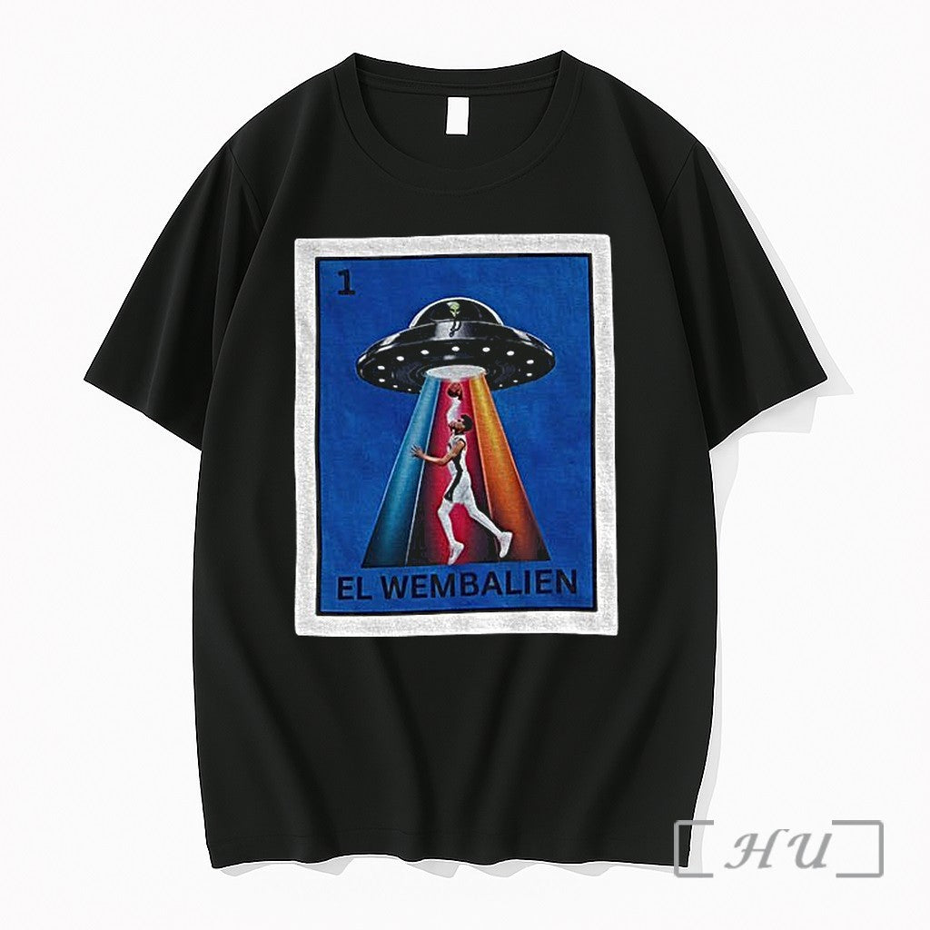 Officials El Wembalien Victor Wembanyama Ufo San Antonio Spurs Basketball Nba 2026 Premium T Shirts