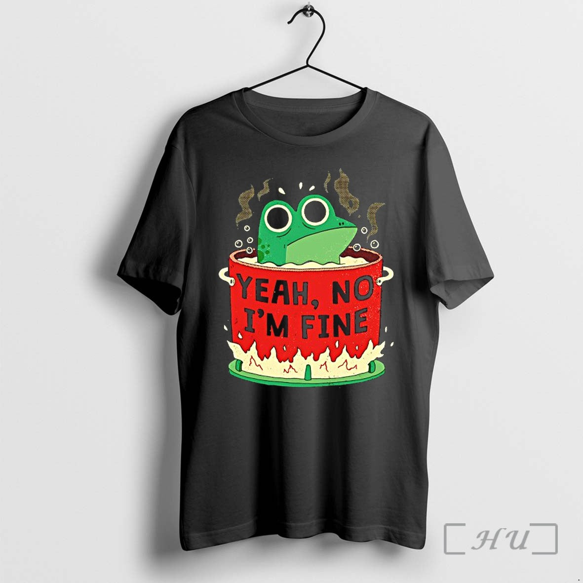 Officials Frog In The Pot Yeah No Im Fine Premium T Shirts Sweater Hoodie Jpg