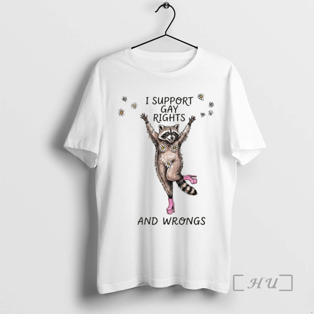 Officials Funny Raccoon I Support Gay Rights And Wrongs Lgbt