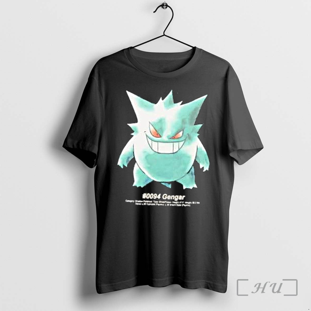 Officials Gengar 0094 Pokedex Pokemon Premium T Shirts Sweater Hoodie Jpg