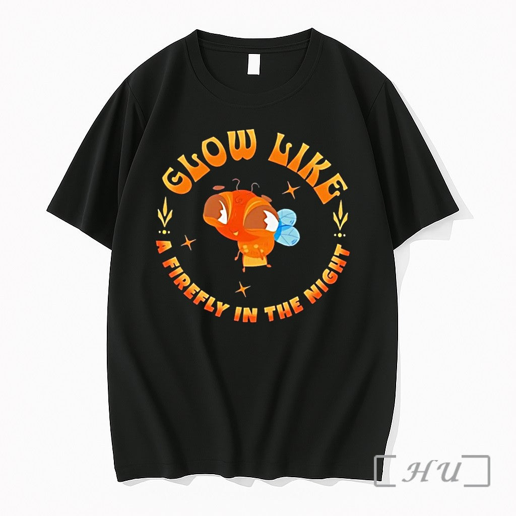 Officials Glow Like A Firefly In The Night Cute Insect Black Premium T Shirts Sweater